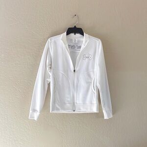 White Under Armour Zipup Jacket‎
